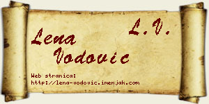 Lena Vodović vizit kartica